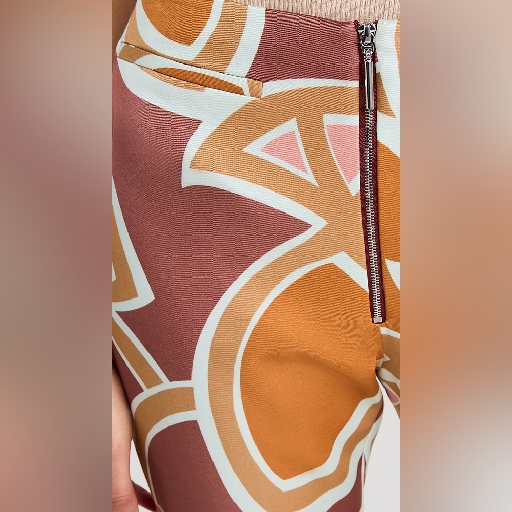 NWT Alexis Flared Daru Pant Abstract Orange - Picture 3 of 12